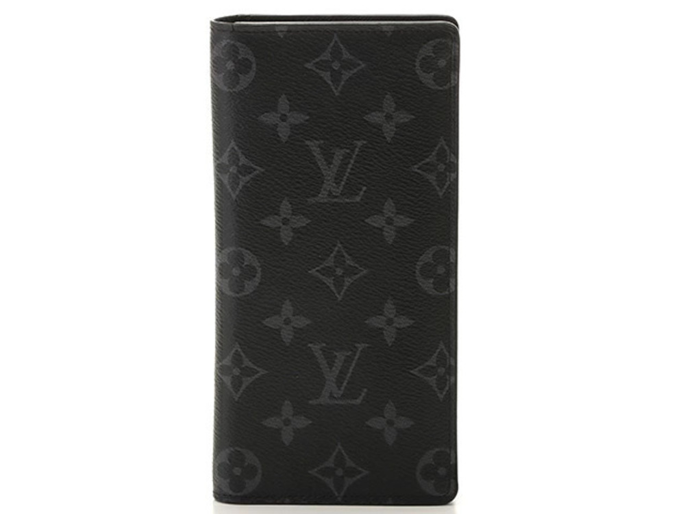 LOUIS VUITTON Portefeuille Brazza Wallet Monogram Eclipse Black